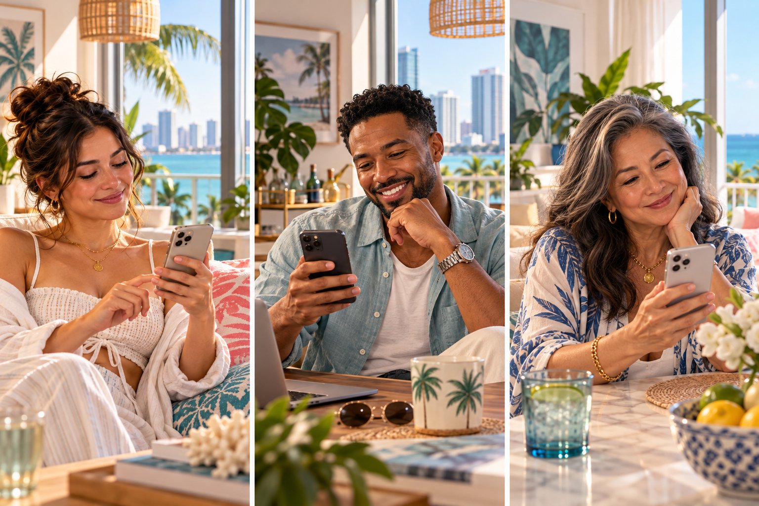 People discovering a meetup on their phones